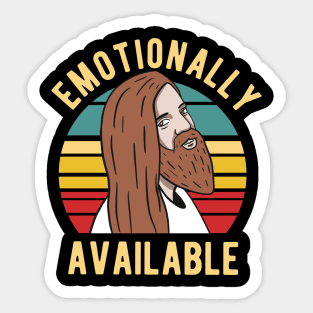 Jesus - Emotionally Available Sticker